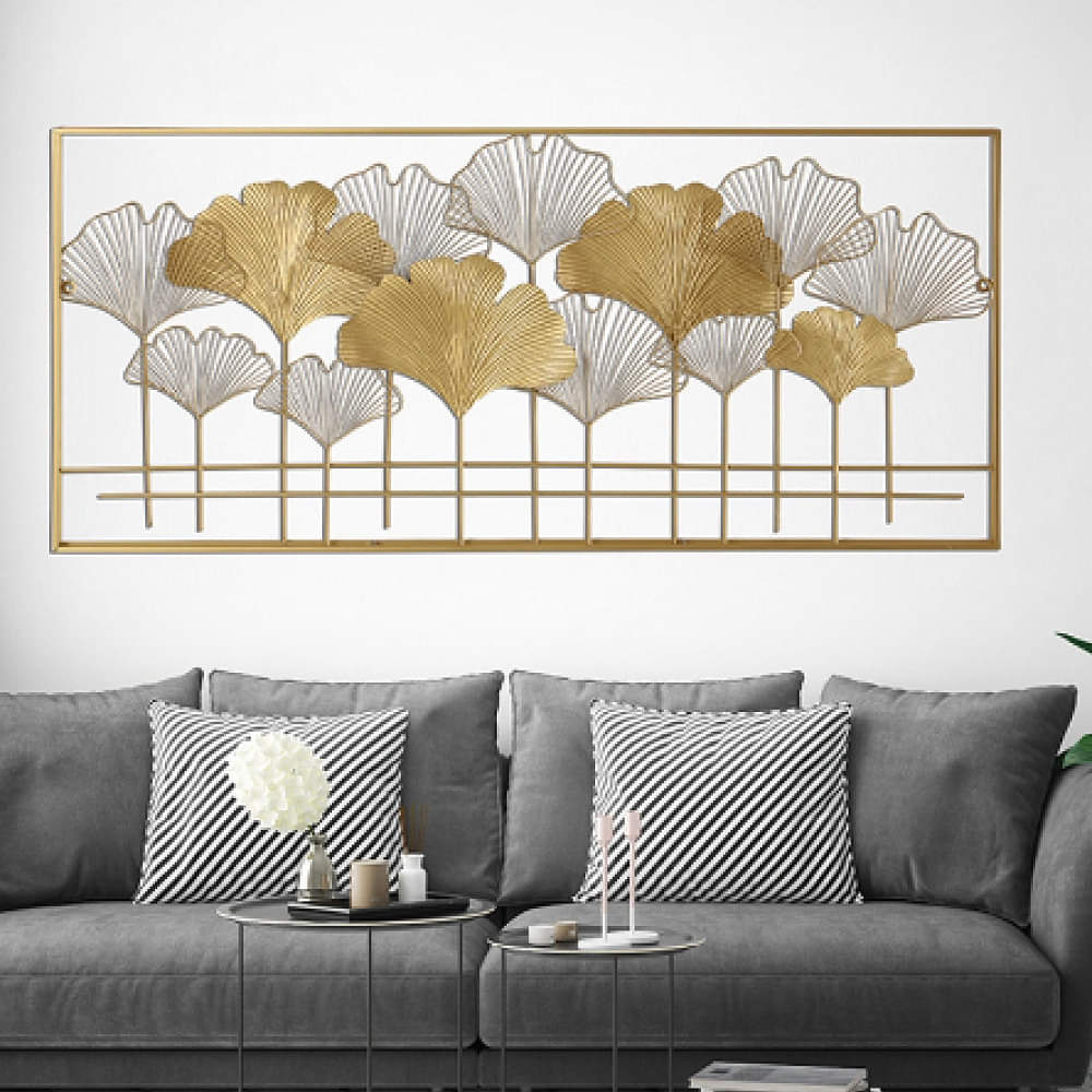 Rectangular Ginkgo Leaf Wall Decoration - photo