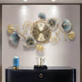 Floral Design Handcrafted Decorative Wall Clock - photo