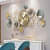 Floral Design Handcrafted Decorative Wall Clock - front_view