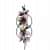 Retro Style Colored Petal Iron Wall Art - top_view