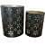 Fancy Tea Light Holder (Black, Pack of 2) - top_view