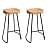 Set of 2 Saddle Bar Stool  (30 INCH) - photo