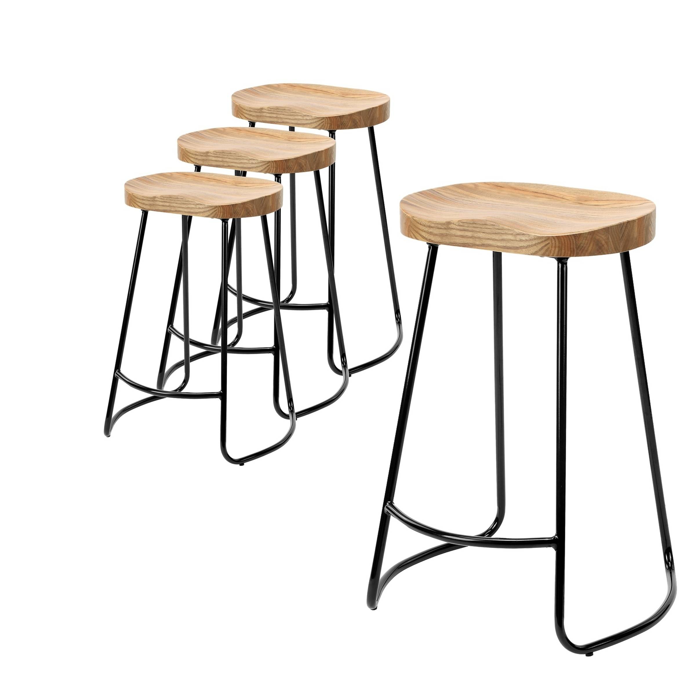 Set of 2 Saddle Bar Stool  (30 INCH)