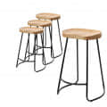 Set of 2 Saddle Bar Stool  (30 INCH) - left_view