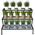 3 Step Plant Stand for Multiple Plants and Pots - top_view