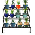 3 Step Plant Stand for Multiple Plants and Pots - rear_view