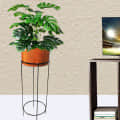Electroplating Decorative Indoor Metal Planter Pot with Stand (Set of 1) - rear_view