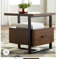 Orenburg Vintage Bed Side Table - front_view