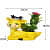 Resin Animal Deer Shape Pot With Artificial Plants (Set of 1) - front_view
