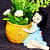 Resin Girl Shape Pot (set of 2) - rear_view