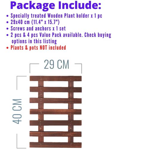 Wooden Hanging Planter