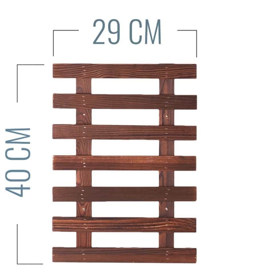 Wooden Hanging Planter (Set of 2) - front_view
