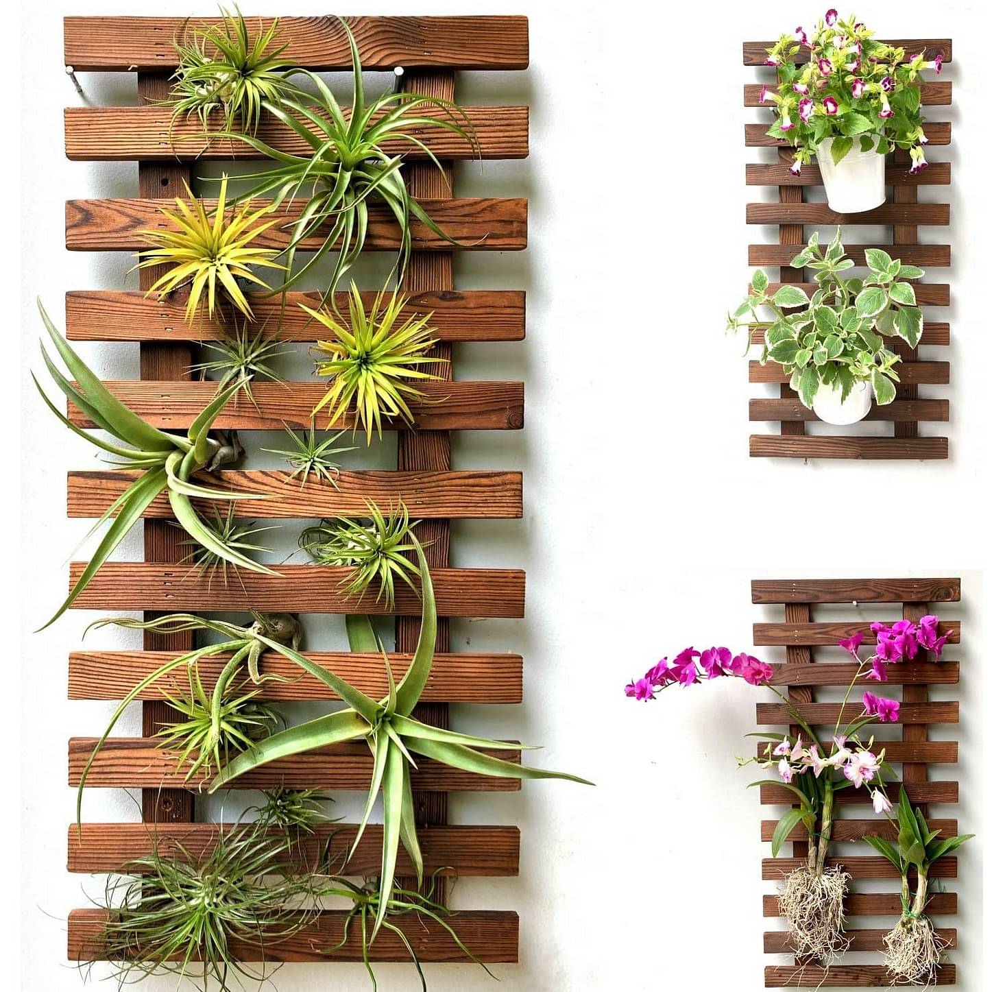 Wooden Hanging Planter 60 CM (Set of 1)
