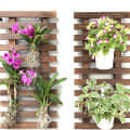 Wooden Hanging Planter 60 CM (Set of 2) - photo
