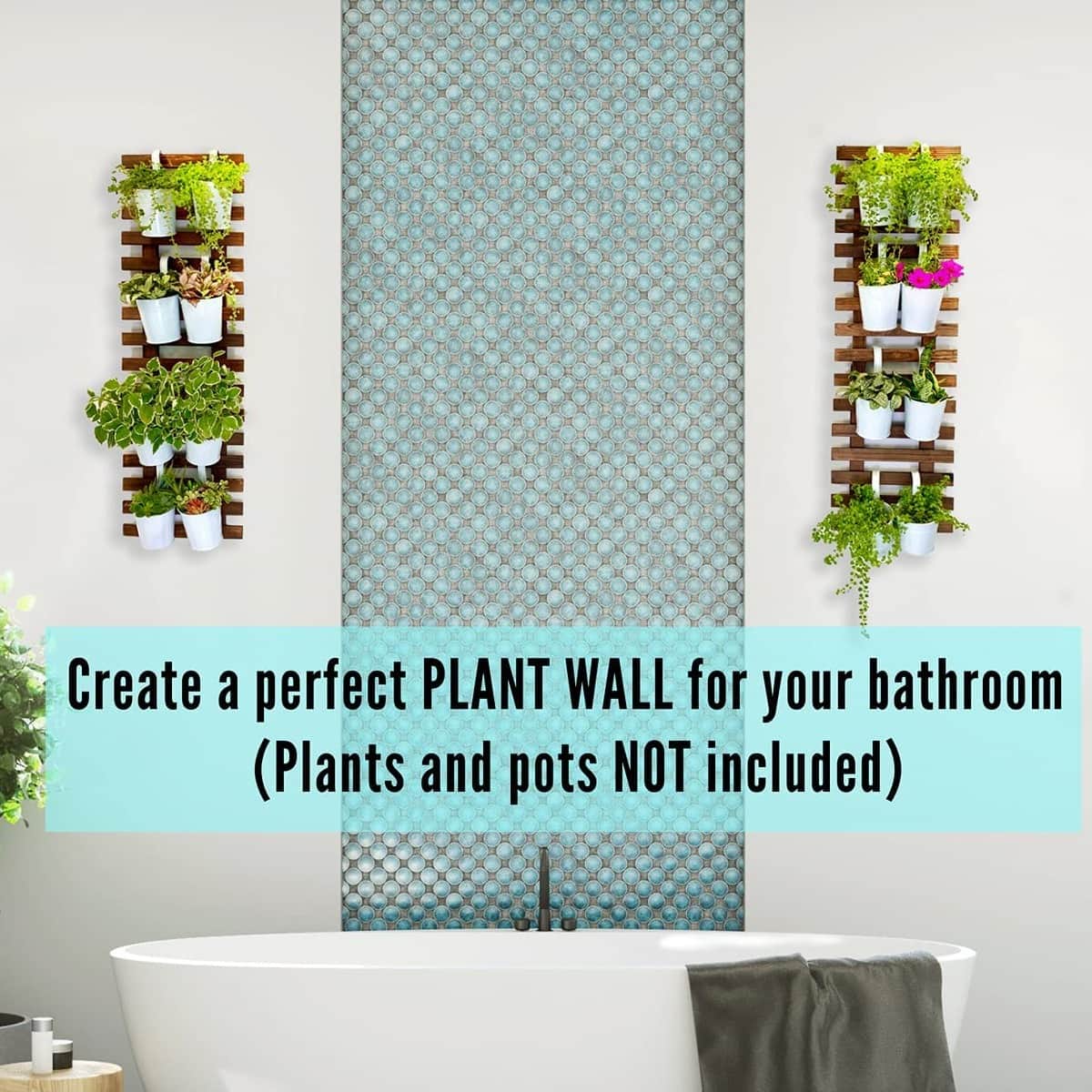 Wooden Hanging Planter (Set of 2) - top_view