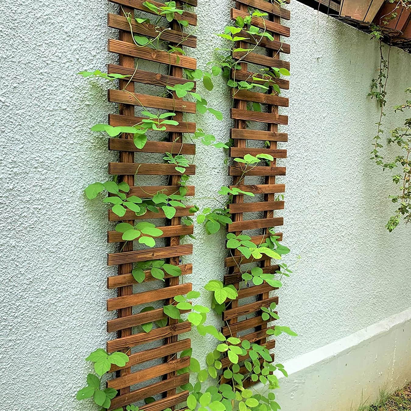 Wooden Hanging Planter (Set of 2) - front_view
