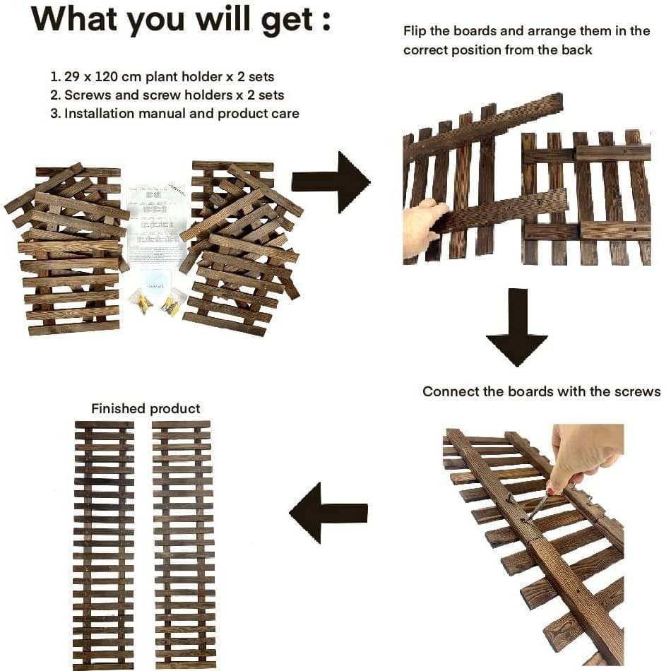 Wooden Hanging Planter (Set of 2)