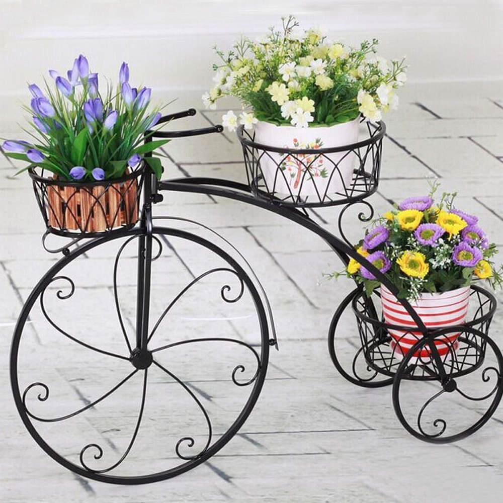 Cycle Design Flower Pot Metal Stand - photo
