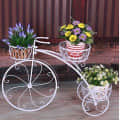 Cycle Design Flower Pot metal Stand (White) - rear_view