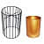 Long Neck Metal Wire Based Planter Stand With Pot- Set of 2 - top_view
