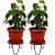 Metal Flower Pot Stand - set of 2 - front_view