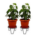 Metal Flower Pot Stand - set of 4 - top_view