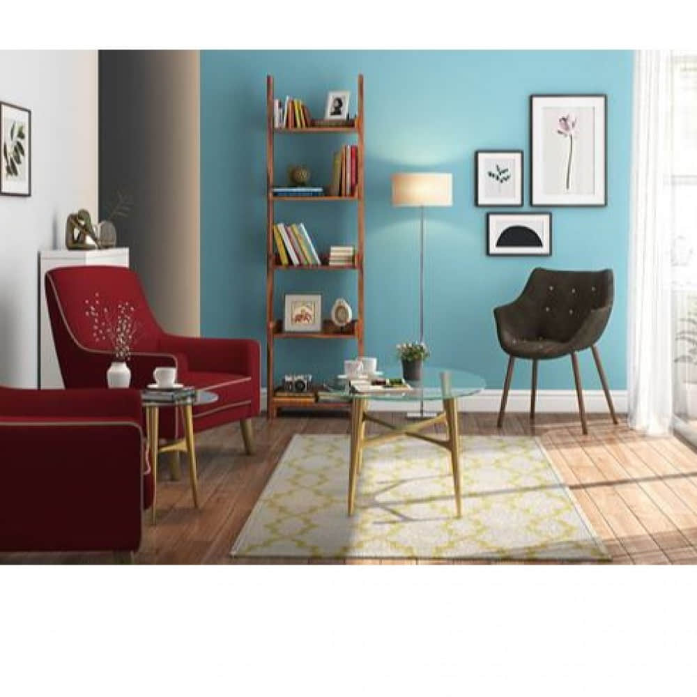 Tahoe Solid Wood Bookshelf In Teak - photo