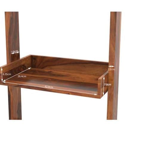 Tahoe Solid Wood Bookshelf In Teak - right_view