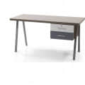 Free Standing Acacia Wood Study Table - top_view