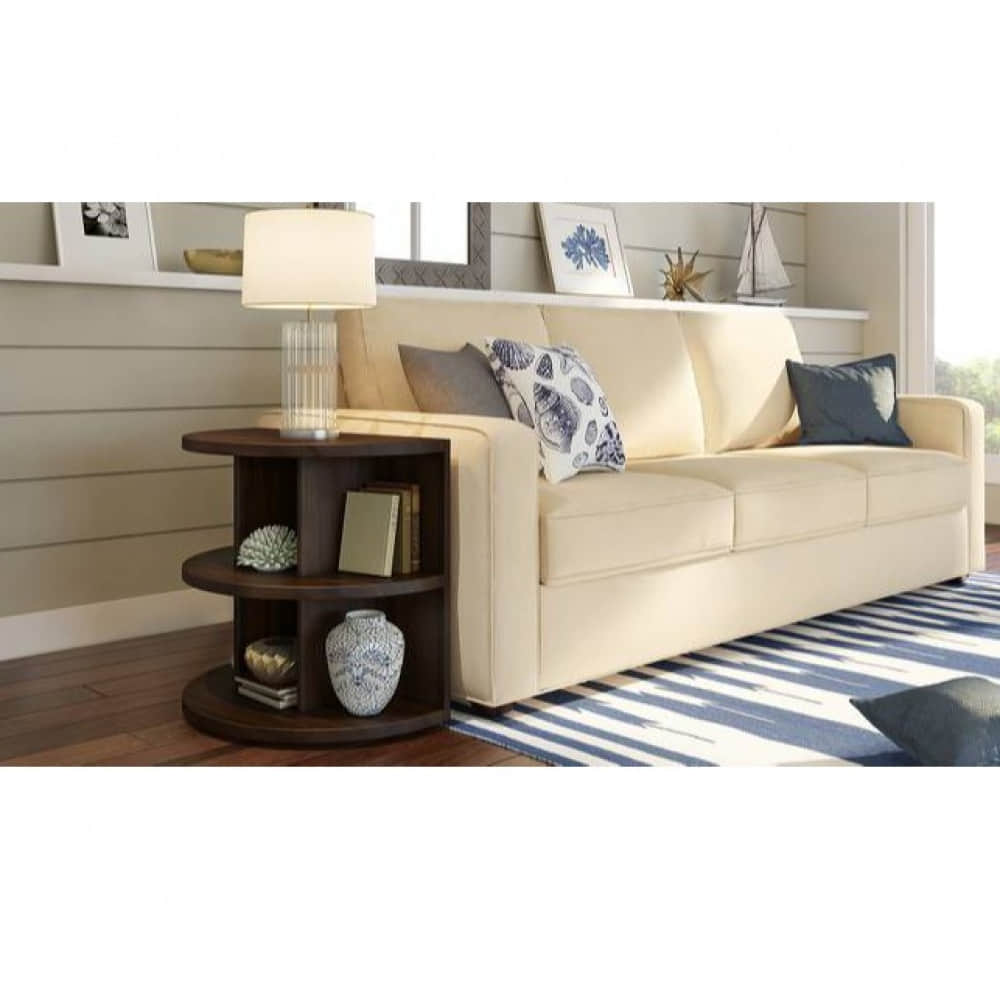 Half-Round Wooden Console Table - photo