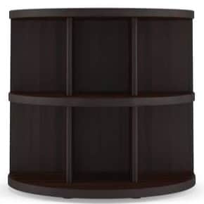 Half-Round Wooden Console Table - rear_view