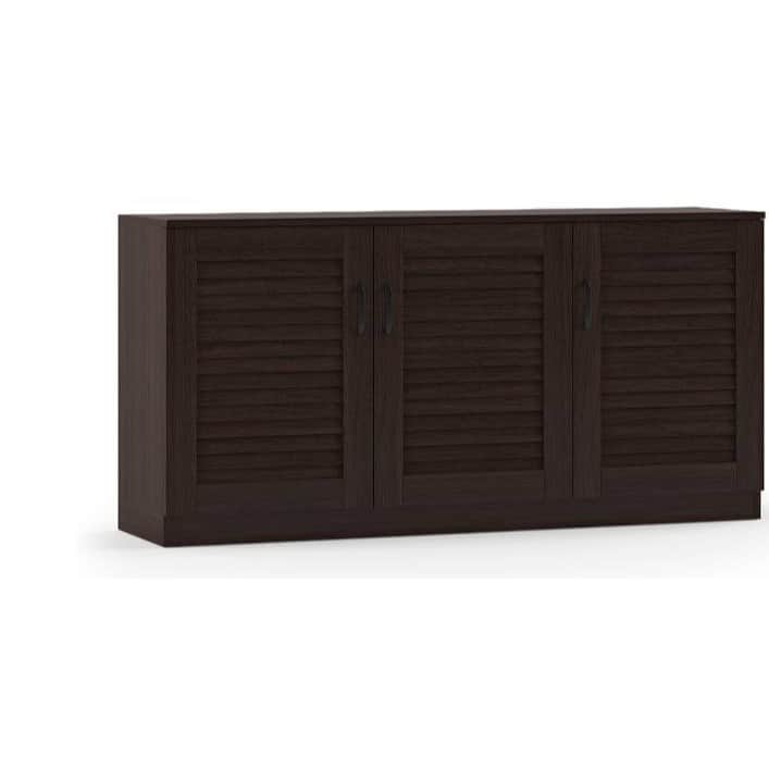 Wooden Multipurpose Shoe Cabinet - rear_view