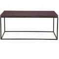 Metal Console Table With Glossy Finish - front_view