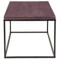 Metal Console Table With Glossy Finish - top_view