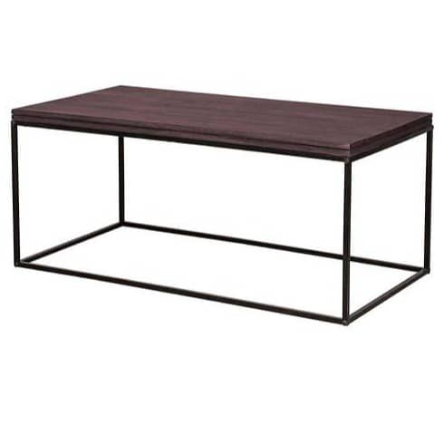 Metal Console Table With Glossy Finish