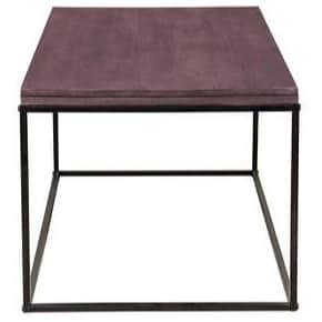 Metal Console Table With Glossy Finish - bottom_view