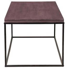 Metal Console Table With Glossy Finish