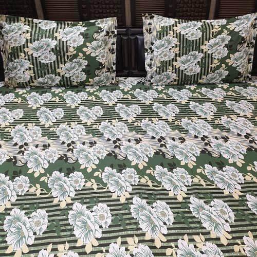 King Size Double Bedsheet With Two Pillow Covers