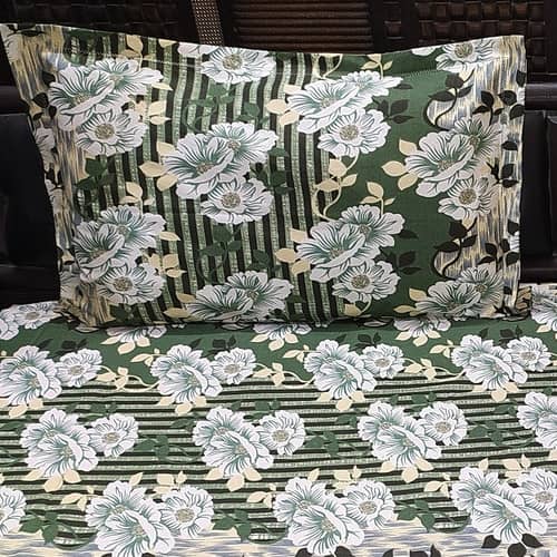 King Size Double Bedsheet With Two Pillow Covers
