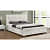 King Size Upholstered Bed with Storage - front_view