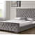 King Size Upholstered Bed with Storage - top_view