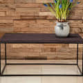 Metal Console Table With Glossy Finish - photo