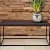 Metal Console Table With Glossy Finish - photo