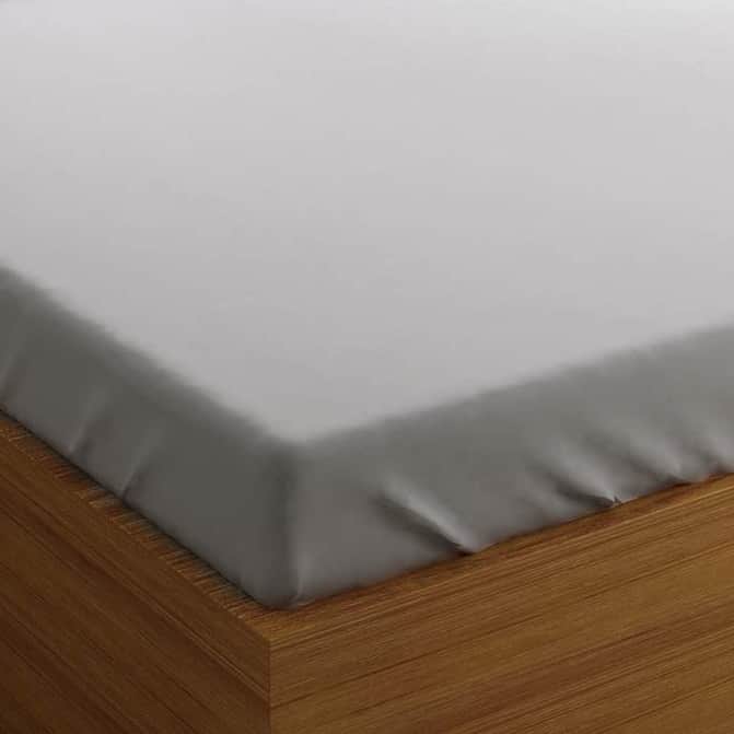Plain White Queen Size Double Bedsheet With 2 Pillow Cover (Pure Cotton) - rear_view