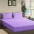 Self Stripe Pure Cotton Purple Queen Size Bedsheet with 2 Pillow Covers - photo