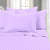 Self Stripe Pure Cotton Purple Queen Size Bedsheet with 2 Pillow Covers - front_view