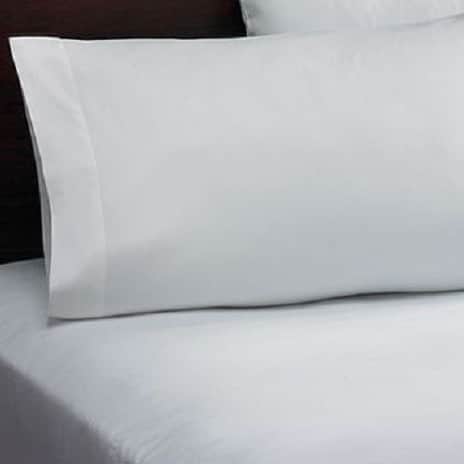 Plain White Single Bedsheet With 1 Pillow Cover (60x90)Inches - top_view