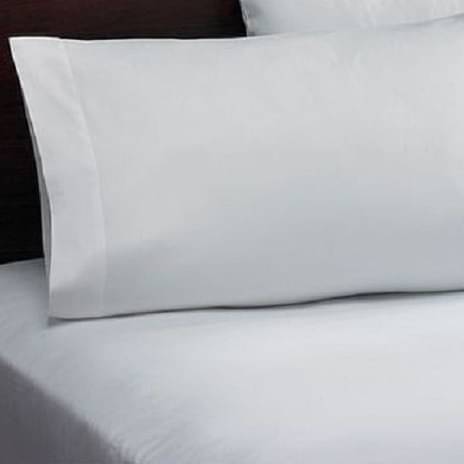 Plain White Single Bedsheet With 1 Pillow Cover (60x90)Inches
