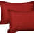 Pure Cotton Maroon Queen Size Bed-Sheet With 2 Pillow Covers - rear_view