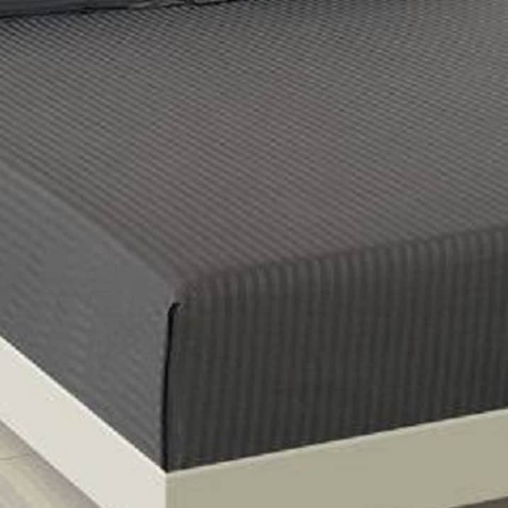 Pure Cotton Grey Queen Size Bedsheet With 2 Pillow Covers - top_view
